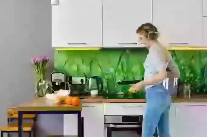 Printed glass splashbacks